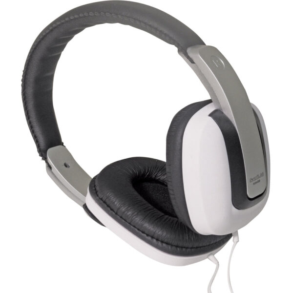 SOUNDLAB A084BB - Digital Stereo Fashion Headphones (White/Black)
