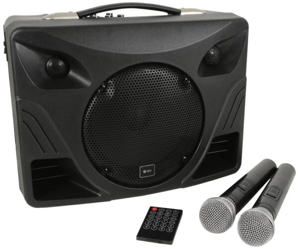 QTX DELTA-50 - 8" 50W Portable Desktop PA with VHF Mics & Bluetooth