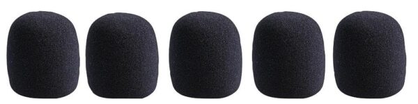 PULSE MWS-BK-5PK - Black Microphone Windshields, Pack of 5