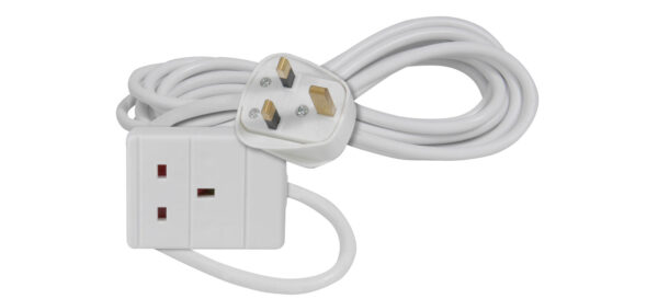 MERCURY 1 Gang Extension Lead 13A 3M / White