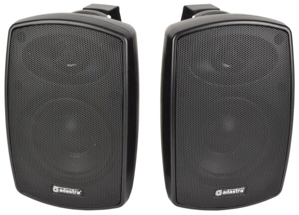 ADASTRA BH4-B - Pair Indoor / Outdoor Background Speakers 4" Black