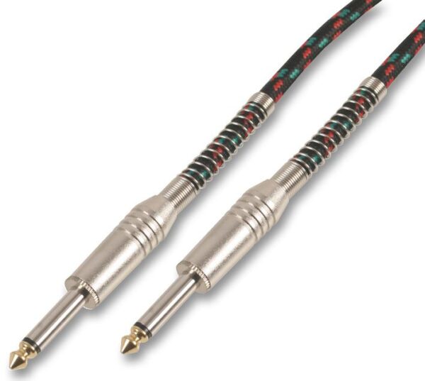 PULSE PLS00151 - 6.35mm (1/4") Mono Jack to Jack Guitar Lead, 5m Black