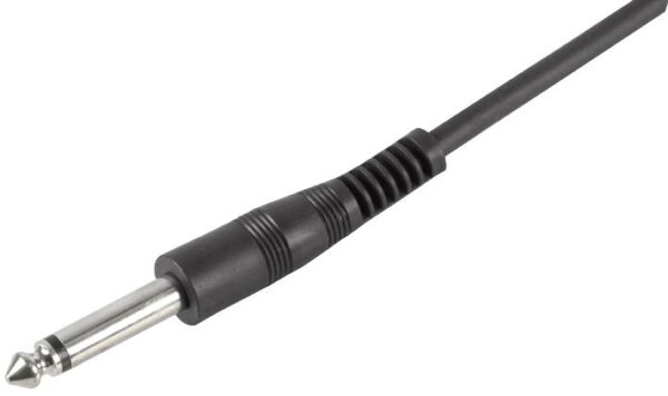 PULSE PLS00400 - 6.35mm (1/4") Mono Jack to Jack Guitar Lead, 6m Black