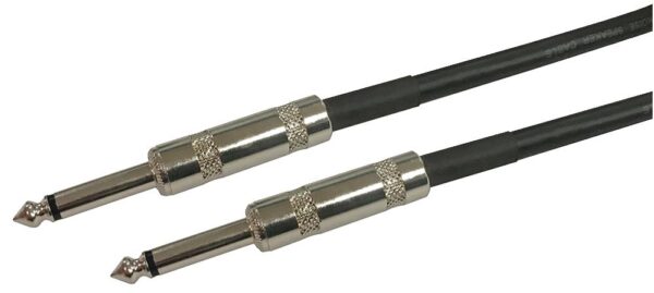 PULSE PLS00624 - Loudspeaker Audio Lead, 6.35mm Jack-to-Jack, 10m Black