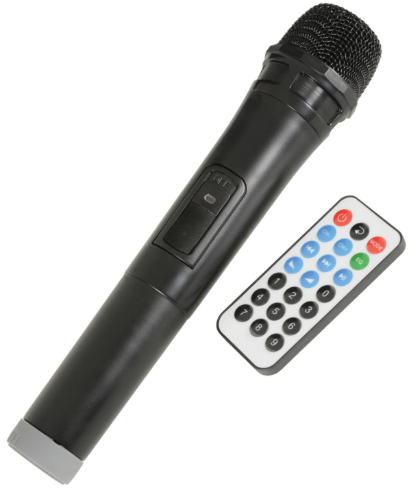 QTX BUSKER-10 - Busker Portable 60W 10" PA with VHF Microphones, Media Player & Bluetooth - Image 4