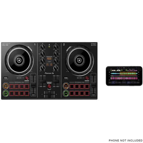 Pioneer DDJ-200 - 2-Channel Smart DJ Controller for Smartphones / Streaming - Image 5