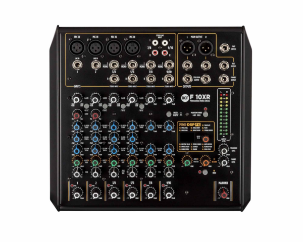 RCF F10XR - 10Ch Analogue Multi-FX Mixer 4xMic/2xMono/4xStereo-In - Image 5