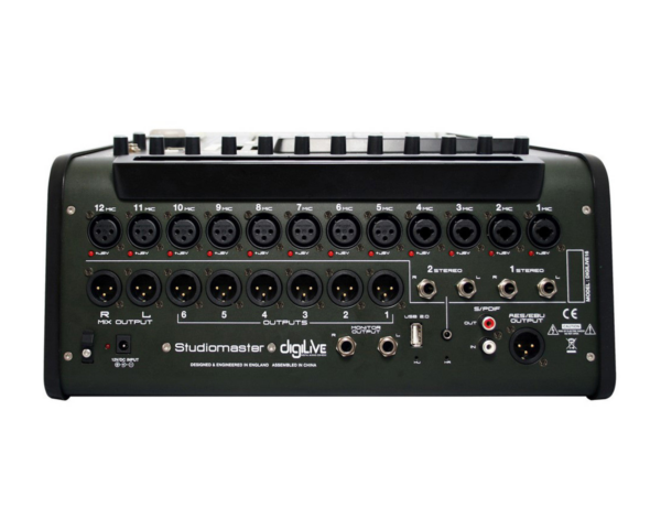 Studiomaster DigiLive 16 - Digital Mixer 16 inputs / 16 Bus / 12 Mic / 2 Stereo - Image 5