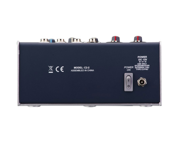 Studiomaster C2-2 - 2CH Compact Mixer 6 input / 2 Mic / 2 Stereo / 2bandEQ - Image 5
