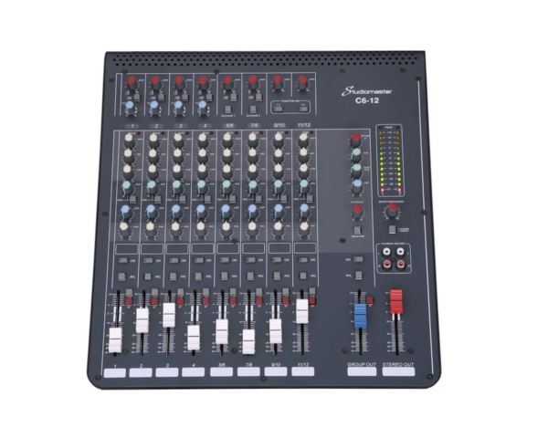 Studiomaster C6-12 - 12CH Compact Mixer 12 input / 6 Mic / 4 Stereo / 3bandEQ - Image 3