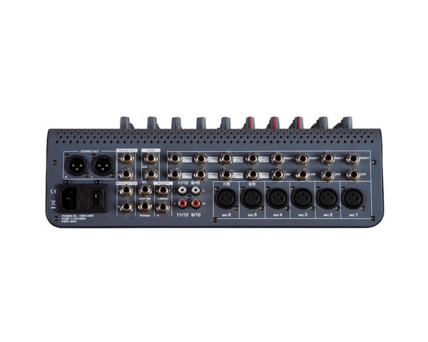 Studiomaster C6XS-12 - 12CH Compact USB DSP Mixer 12in / 6Mic / 4St / 3bandEQ - Image 3