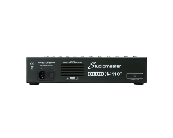 Studiomaster Club XS 10+ - 8CH Analogue DSP Mixer 8 Inputs / 4 Mic / 2 Stereo - Image 5