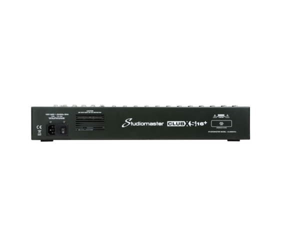 Studiomaster Club XS 16+ - 14CH Analogue DSP Mixer 16 In / 12 Mic / 2 St / 2 Aux - Image 5