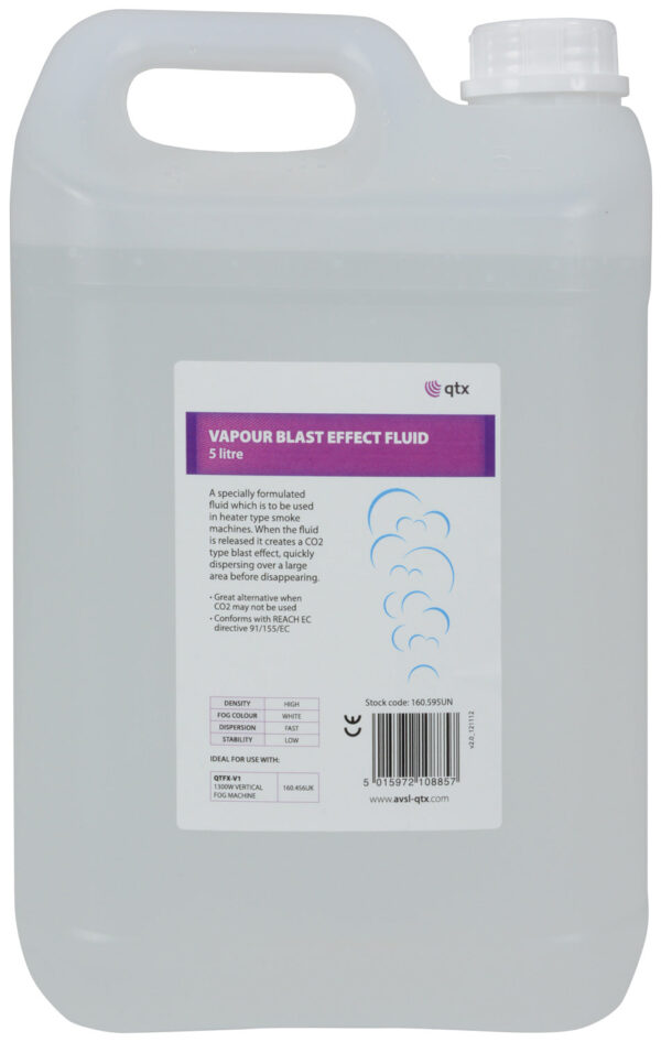 QTX 160.595UK - 5 Litre Vapour Blast Effect Fluid