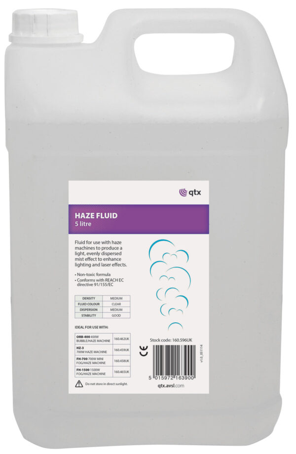 QTX 160.596UK - 5 Litre Haze Fluid Eco