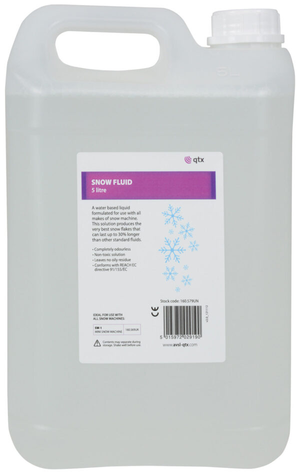 QTX SNOW-5L - 5 Litre Snow / Foam Fluid