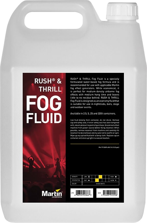 Matrin RUSH & THRILL JE005A - 5 Litre Fog / Smoke Fluid