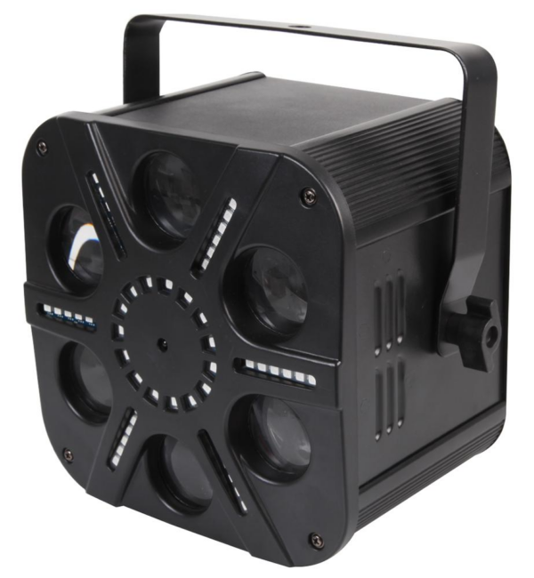 Pulse Vortices - Multi-FX RGBWA LED Moonflower DJ Disco Light with Front Panel SMD Matrix - Image 3