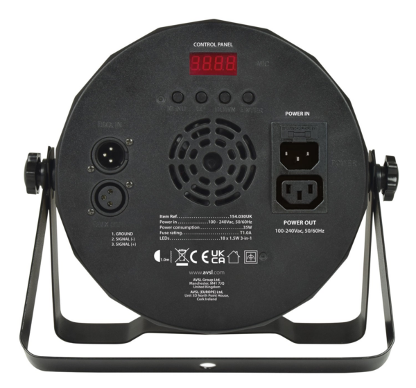 QTX PAR-100 - High Power 3-in-1 LED Plastic PAR Can - Image 9