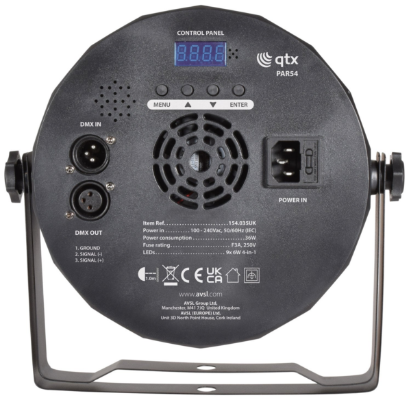 QTX PAR-54 - Extra Flat 4-in-1 LED Plastic PAR Can - Image 5