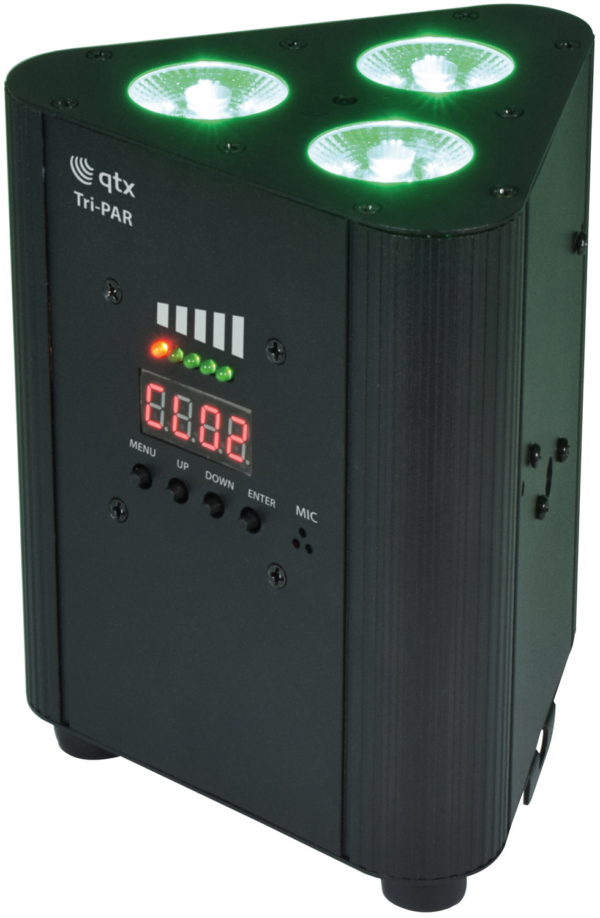 QTX Tri-PAR - Rechargeable Triple PAR Uplighter - Image 9