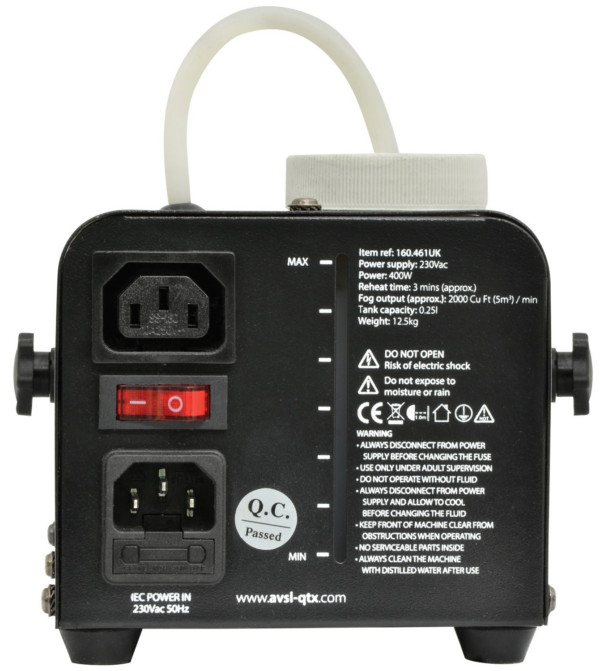 QTX QTFX-400 - Compact Fog Machine 400W - Image 4