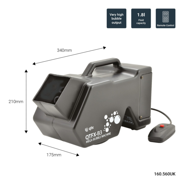 QTX QTFX-B3 - Mega Bubble Machine - Image 4