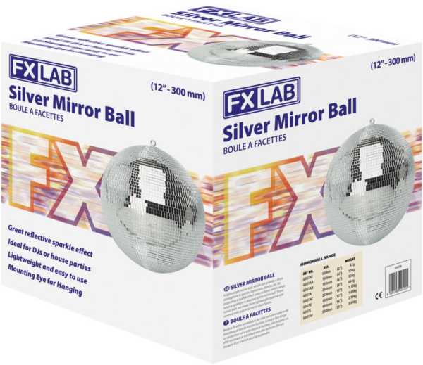 FXLAB G007B - 30cm Silver Mirror Ball - Image 3