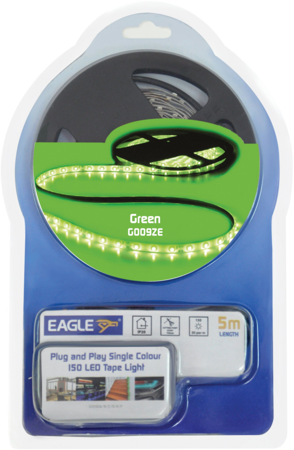 Eagle G009ZE - 5m Green 12V LED Tape Light Kit With PSU - Image 3