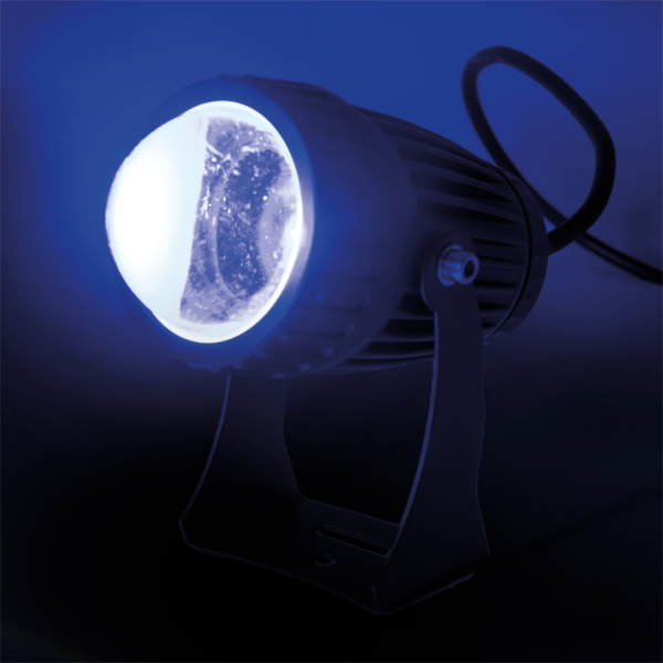 FXLAB G019GE - 8W Blue LED Pin spot with Black Body