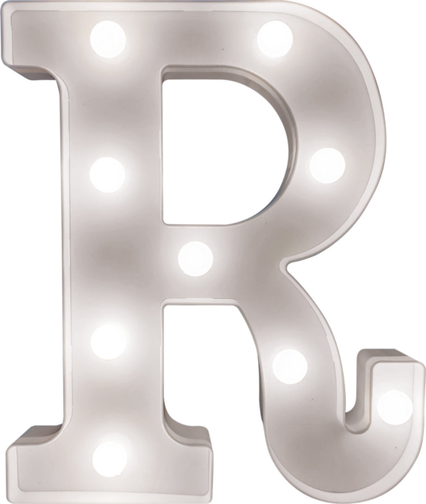 St Helens Home and Garden GH1121R - "R" Battery Operated 3D LED Letter Light - Image 3