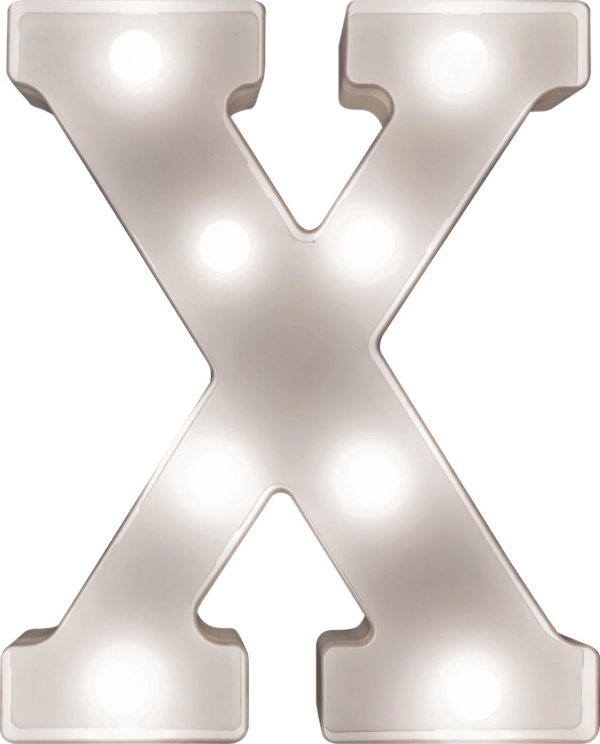 St Helens Home and Garden GH1121X - "X" Battery Operated 3D LED Letter Light - Image 3