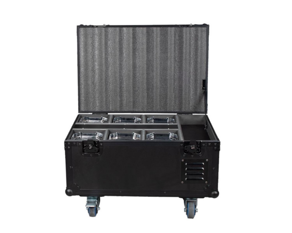 ADJ Mirage Q6 Pak - LED Uplighter 6 in Charging Flightcase IP65 Chrome - Image 3