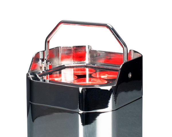 ADJ Mirage Q6 Pak - LED Uplighter 6 in Charging Flightcase IP65 Chrome - Image 9