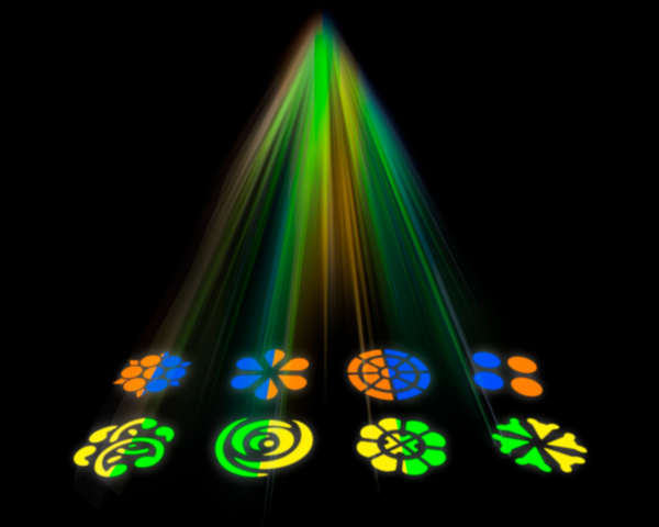 Chauvet Gobozap - 2x90W LED Barrel / Gobo Multi Effects Unit 118° Beams - Image 7