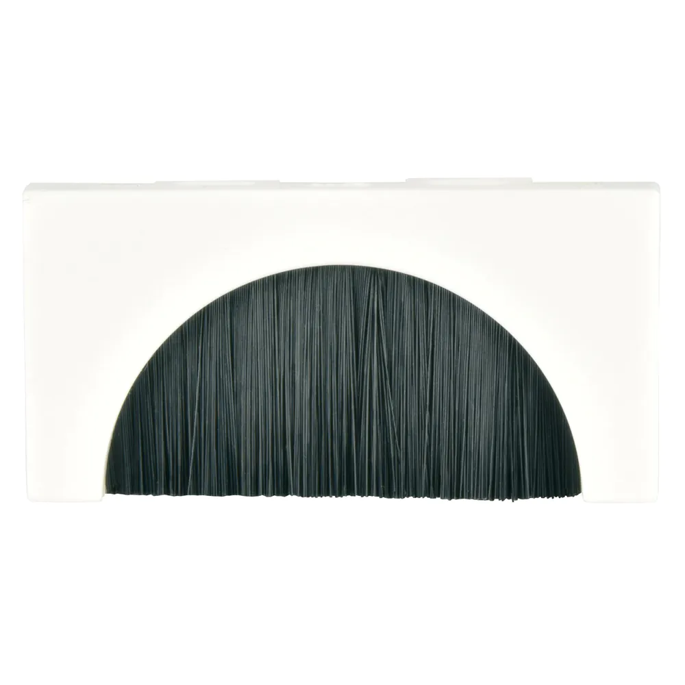 AV:Link - Wall Plate Module - Brush Filled Aperture