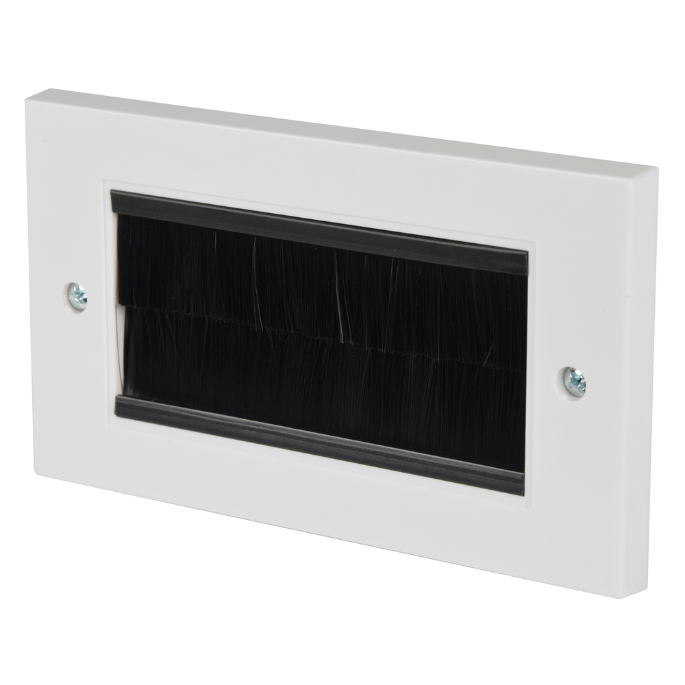 AV:Link - Plastic Brush Wallplates Double Gang - Image 2