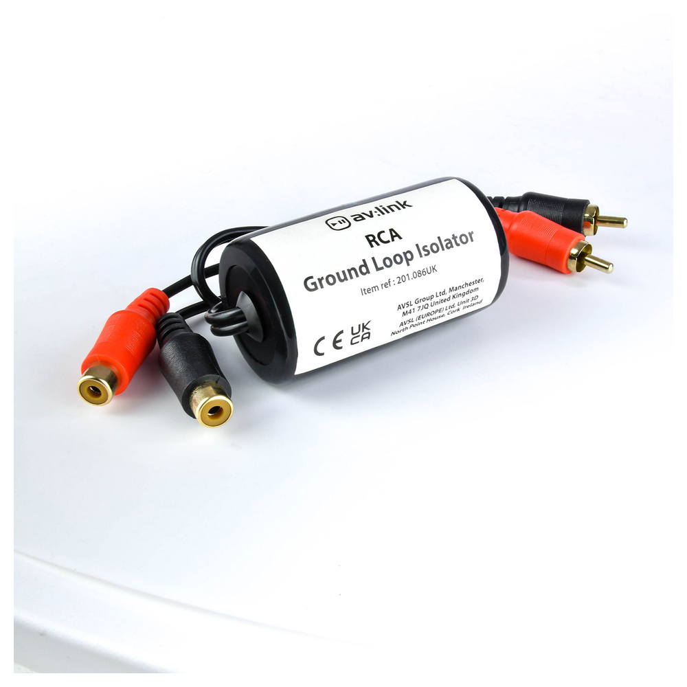 AV:Link - Ground Loop Isolator RCA Plugs - RCA Sockets - Image 2