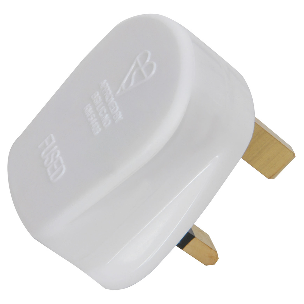 Mercury - Fused UK Mains Plug 5A White 20pcs - Image 2