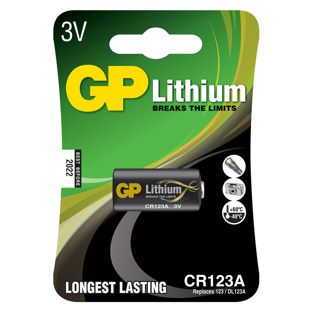GP - Lithium Photo Cell CR123A 3V