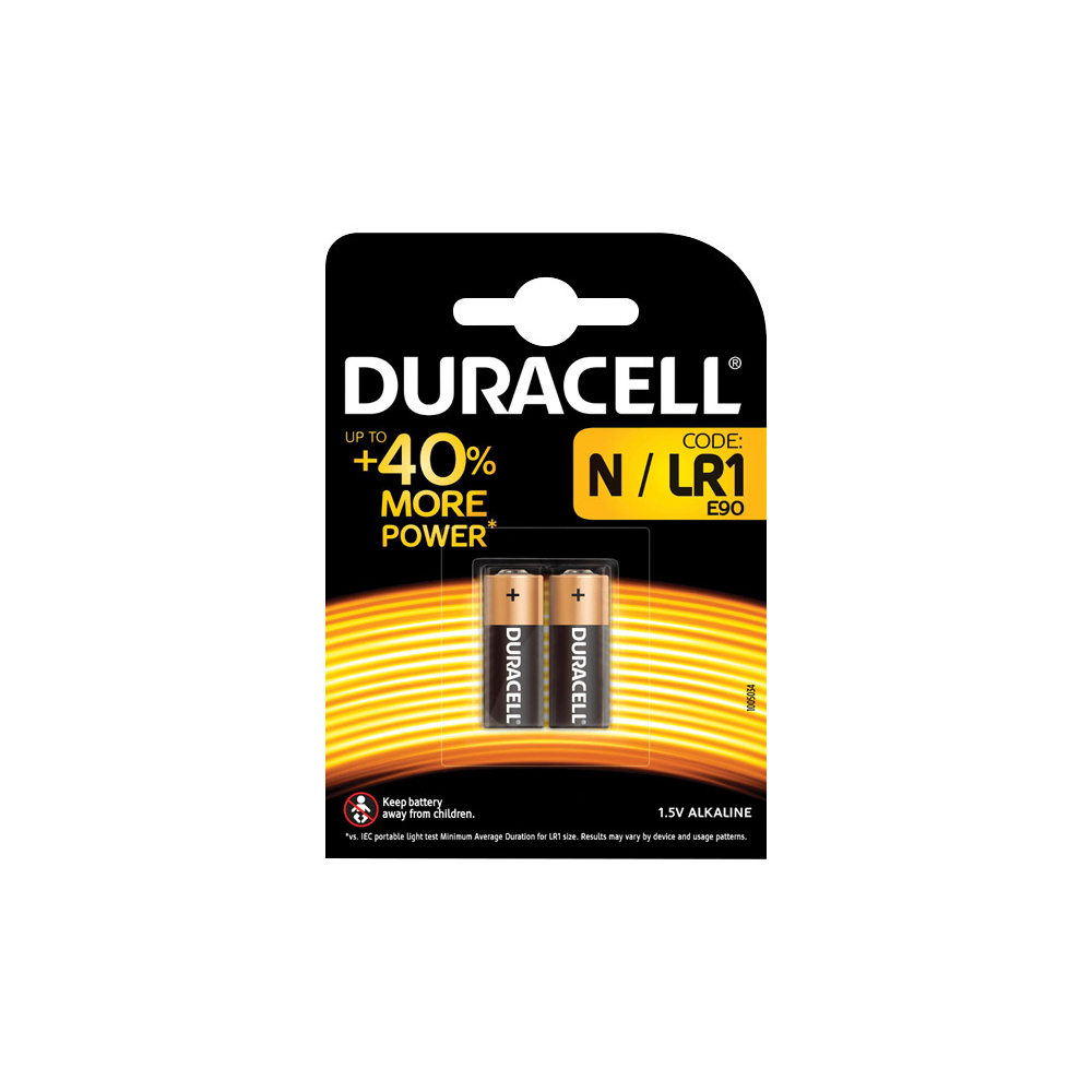 Duracell - Duracell Battery LR1 (N) 1.5V 2 Pack