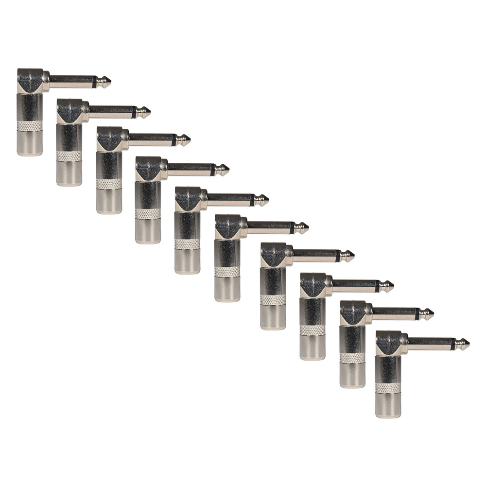 QTX 10pcs 6.3mm Right-Angle Jack Plug - Image 3