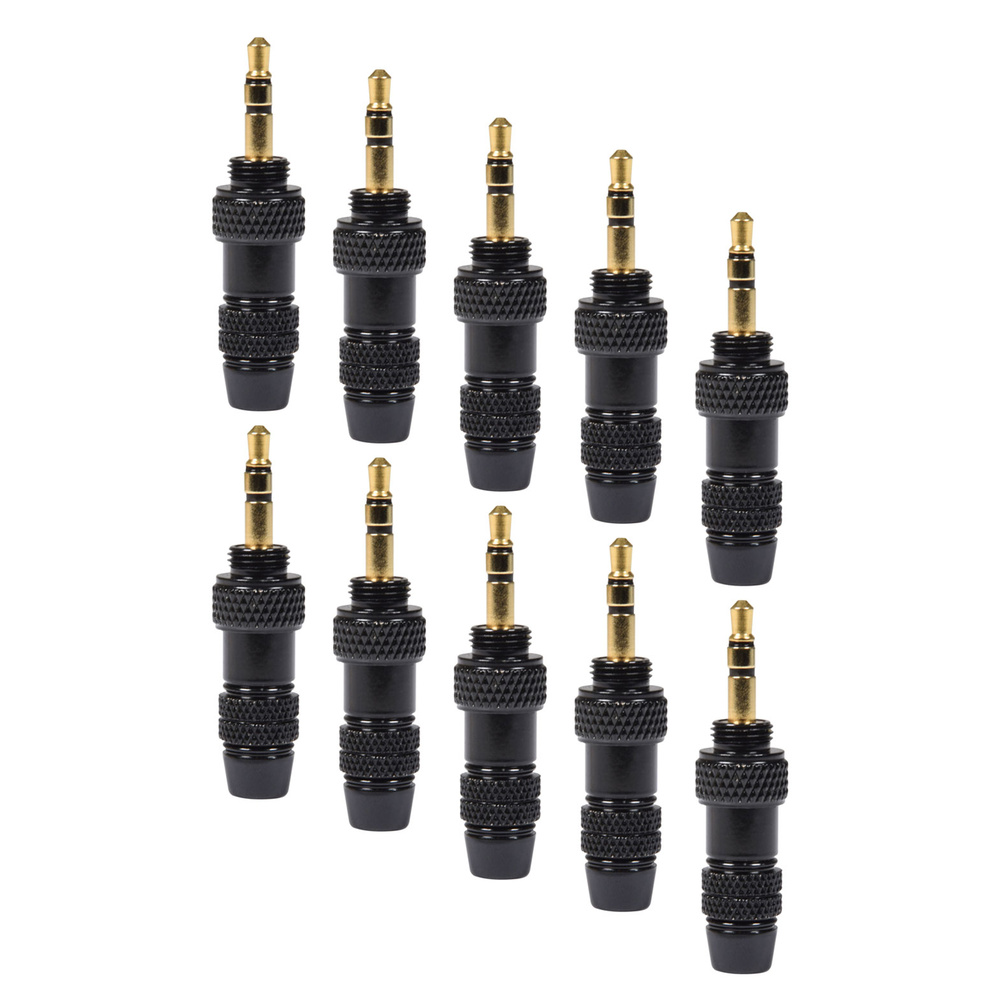 QTX 10pcs 3.5mm Threaded Stereo Jack Plugs - Image 3