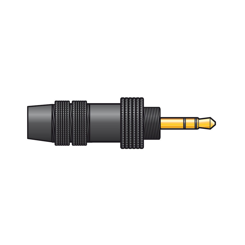 QTX 10pcs 3.5mm Threaded Stereo Jack Plugs