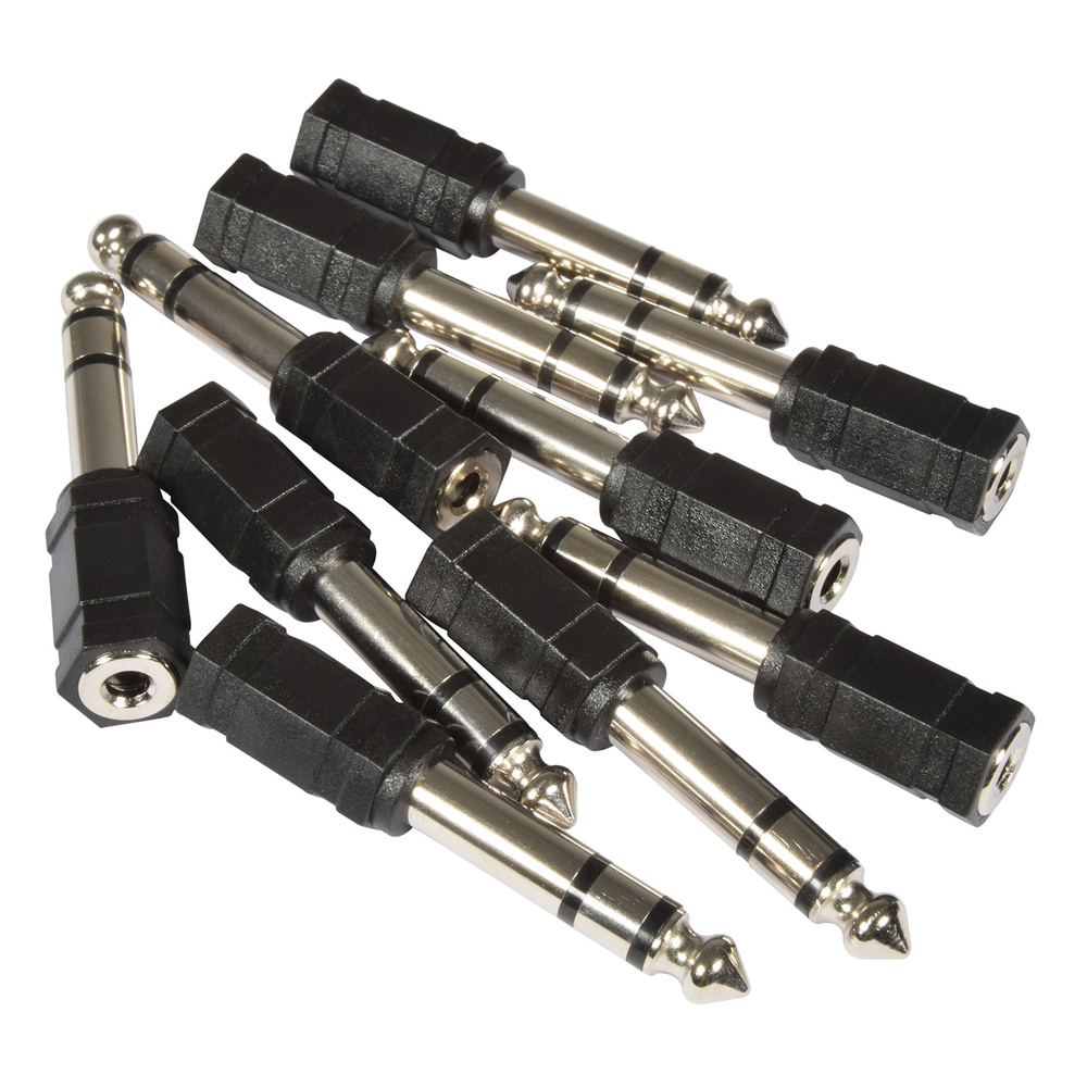 QTX 10pcs Adaptor 3.5mm Stereo Jack Socket – 6.3mm Stereo Jack Plug - Image 3
