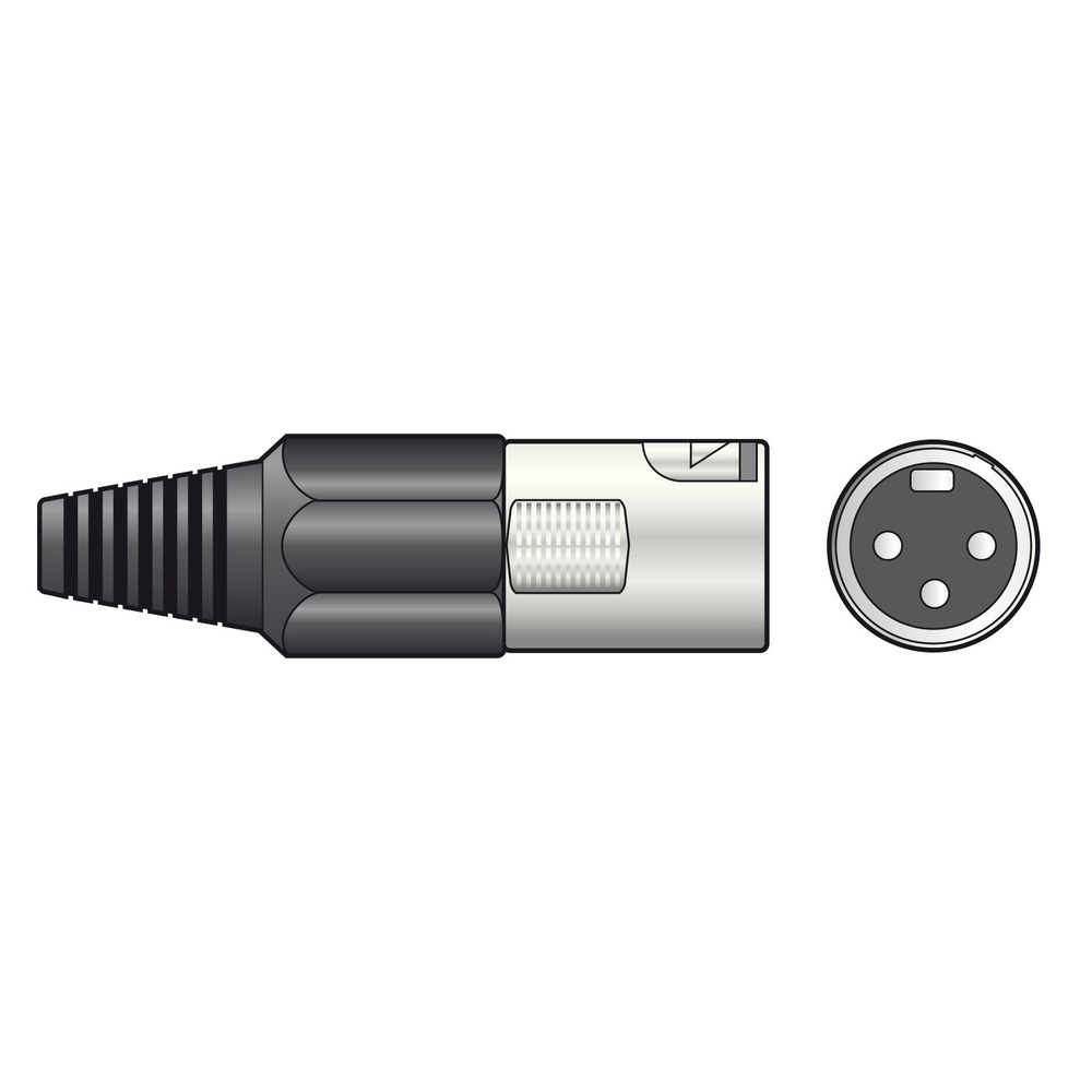 QTX - 3-pin Male XLR Connector