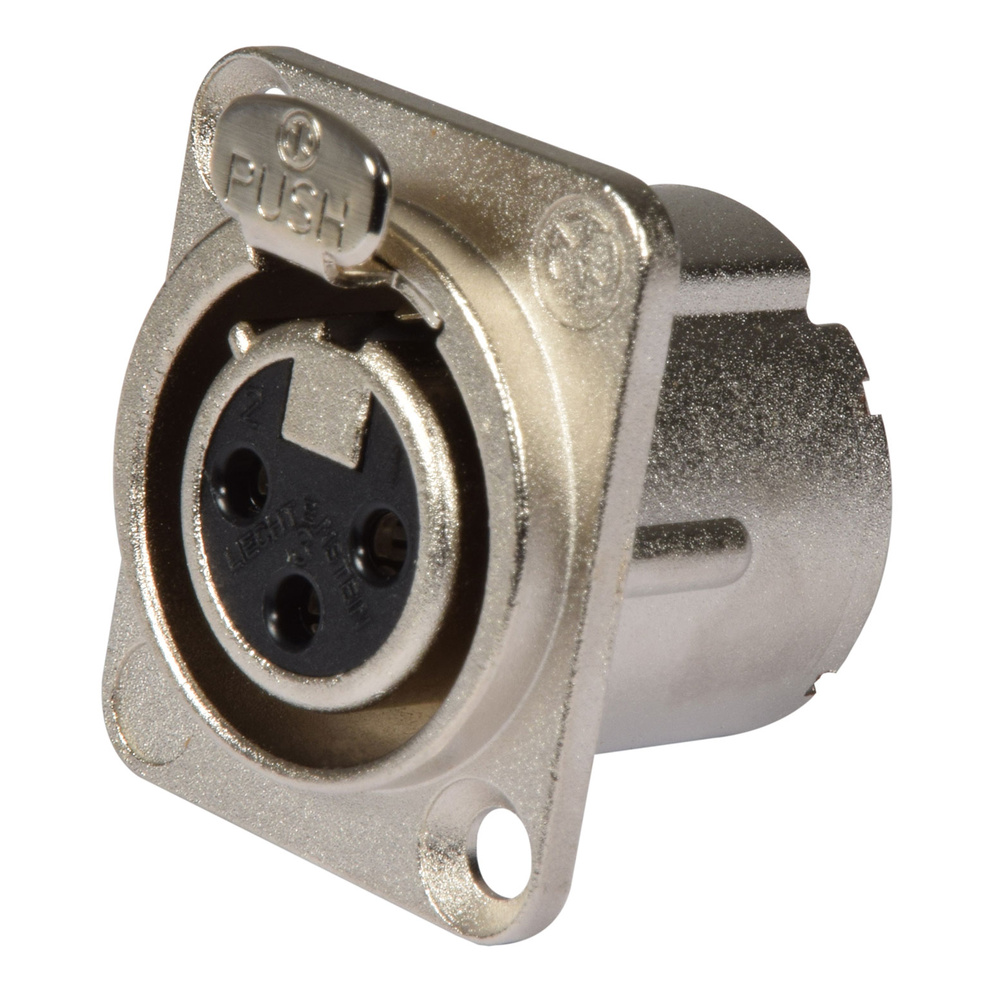 Neutrik® NC3FD-LX - 3 Pin XLR Panel Socket - Image 2