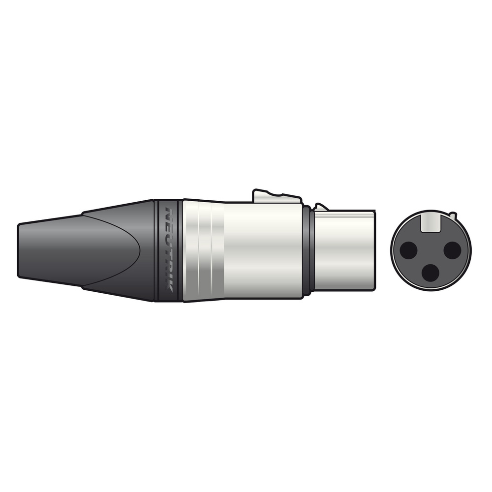 Neutrik® NC3FXX 3-pole XLR Line Connector