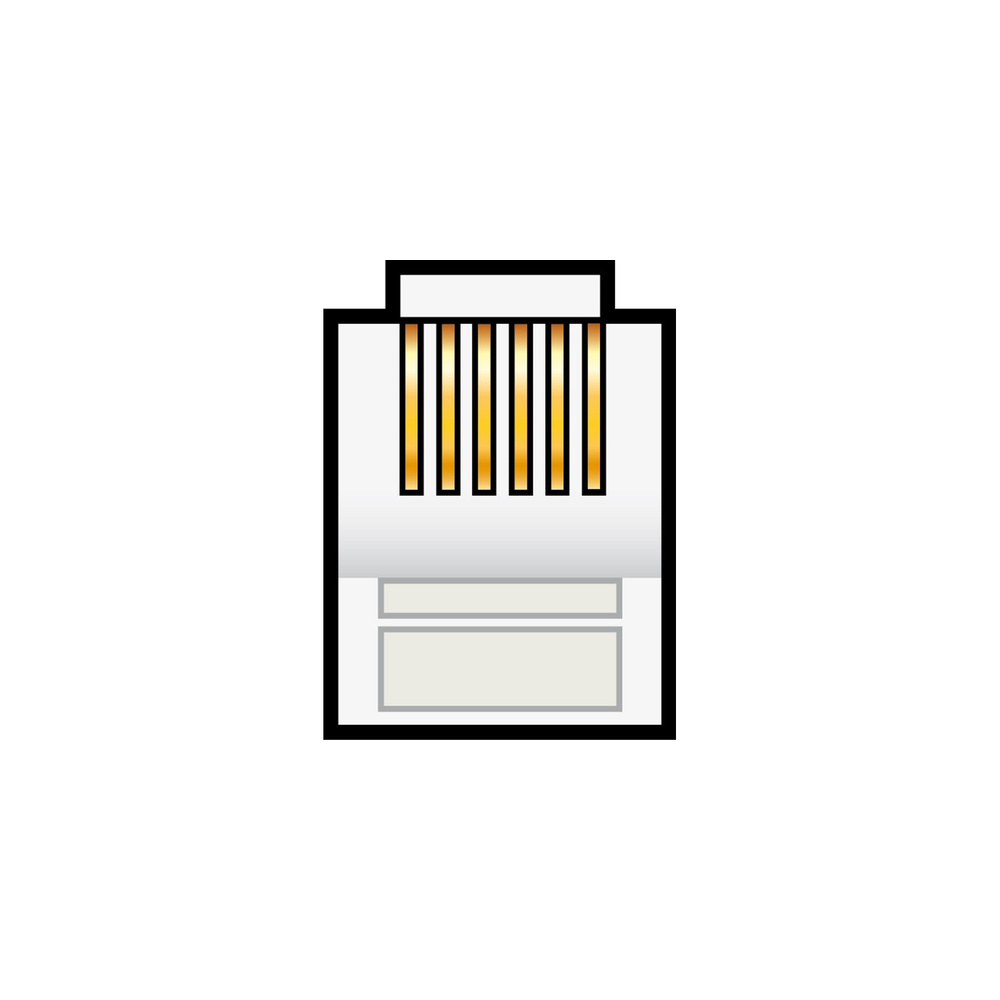 AV:Link - 100pcs RJ12 Modular Plug (6P6C)